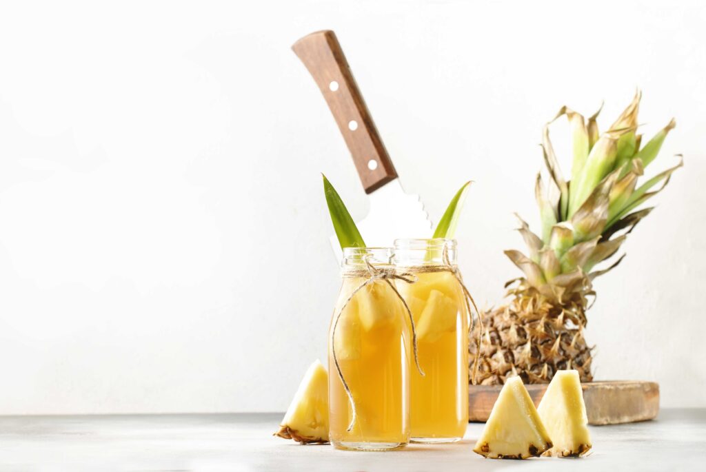 Fermented Pineapple Kombucha Drink